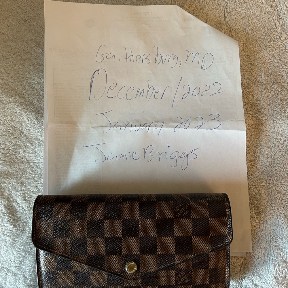 New model NM Sarah wallet Louis Vuitton Damier ebene